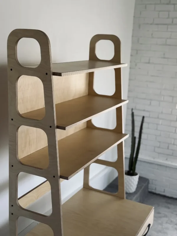 میز کتابخانه دار 2 کشو کوچک - Image 4