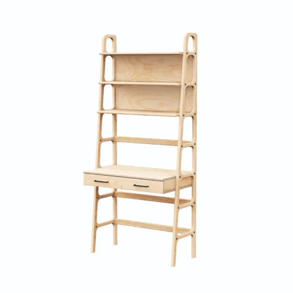 میز کتابخانه دار 2 کشو کوچک
